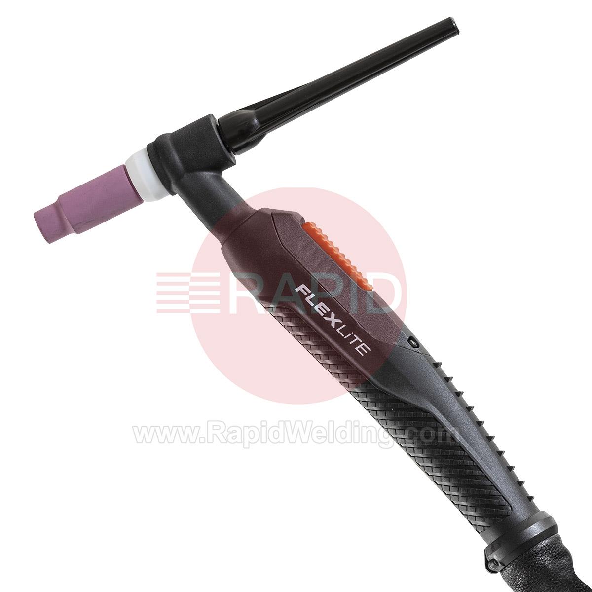 TX355W  Kemppi Flexlite TX K5 355W Water Cooled 350 Amp TIG Torch, with 70° Angle Neck - 7 Pin